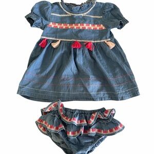 Caramel Blue Denim Fabric